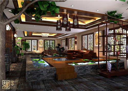 特色茶樓裝修-大廳 特色茶樓裝修-大廳