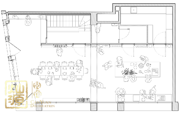 烹飪學(xué)校教室設(shè)計方案平面圖
