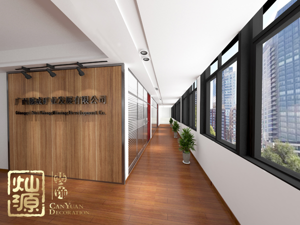 南寧青秀區(qū)辦公室按需設計 貿(mào)易公司辦公室裝修效果圖