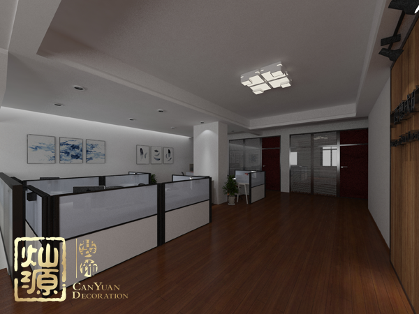 南寧青秀區(qū)辦公室按需設計 貿(mào)易公司辦公室裝修效果圖